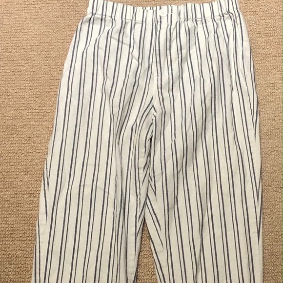 John Galt White and Blue striped pants - Picture 1 of 4